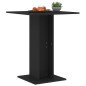 vidaXL Mesa de bistró de madera contrachapada negro 60x60x75 cm