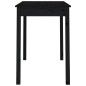 vidaXL Mesa de comedor madera maciza de pino negro 110x55x75 cm vidaXL Mesa de comedor madera maciza de pino negro 110x55x75 cm