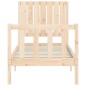 vidaXL Estructura de cama individual con cabecero madera maciza vidaXL Estructura de cama individual con cabecero madera maciza