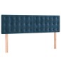 vidaXL Cama box spring con colchón terciopelo azul oscuro 140x200 cm vidaXL Cama box spring con colchón terciopelo azul oscuro 140x200 cm
