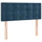 vidaXL Cama box spring con colchón terciopelo azul oscuro 120x200 cm vidaXL Cama box spring con colchón terciopelo azul oscuro 120x200 cm