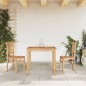 vidaXL Juego de comedor para jardín 3 pzas madera maciza de teca vidaXL Juego de comedor para jardín 3 pzas madera maciza de teca