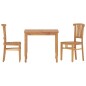 vidaXL Juego de comedor para jardín 3 pzas madera maciza de teca vidaXL Juego de comedor para jardín 3 pzas madera maciza de teca