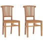 vidaXL Juego de comedor para jardín 3 pzas madera maciza de teca vidaXL Juego de comedor para jardín 3 pzas madera maciza de teca