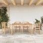 vidaXL Juego de comedor para jardín 5 piezas madera maciza de teca vidaXL Juego de comedor para jardín 5 piezas madera maciza de teca