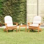vidaXL Juego de muebles de jardín Adirondack 3 piezas madera acacia