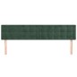 vidaXL Cabeceros 2 unidades de terciopelo verde oscuro 80x5x78/88 cm vidaXL Cabeceros 2 unidades de terciopelo verde oscuro 80x5x78/88 cm
