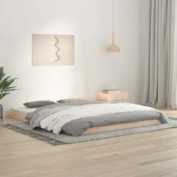 vidaXL Estructura de cama de madera maciza de pino 160x200 cm