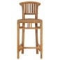 vidaXL Taburete de cocina de madera maciza de teca vidaXL Taburete de cocina de madera maciza de teca