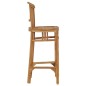 vidaXL Taburete de cocina de madera maciza de teca vidaXL Taburete de cocina de madera maciza de teca
