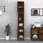 vidaXL Armario de baño madera contrachapada roble marrón 30x30x190 cm