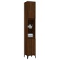 vidaXL Armario de baño madera contrachapada roble marrón 30x30x190 cm