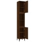 vidaXL Armario de baño madera contrachapada roble marrón 30x30x190 cm