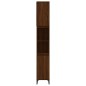 vidaXL Armario de baño madera contrachapada roble marrón 30x30x190 cm