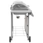 vidaXL Barbacoa de gas con 6 fogones plateado