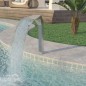 vidaXL Fuente de piscina de acero inoxidable 50x30x90 cm plateada vidaXL Fuente de piscina de acero inoxidable 50x30x90 cm plateada