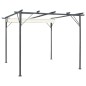 vidaXL Pérgola con tejado retráctil acero color blanco crema 3x3 m vidaXL Pérgola con tejado retráctil acero color blanco crema 3x3 m
