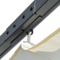 vidaXL Pérgola con tejado retráctil acero color blanco crema 3x3 m vidaXL Pérgola con tejado retráctil acero color blanco crema 3x3 m