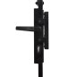 vidaXL Puerta de valla con arco y 2 postes negra 105x204 cm vidaXL Puerta de valla con arco y 2 postes negra 105x204 cm