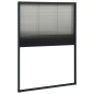 vidaXL Mosquitera plisada para ventanas aluminio antracita 80x120cm vidaXL Mosquitera plisada para ventanas aluminio antracita 80x120cm