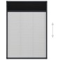 vidaXL Mosquitera plisada para ventanas aluminio antracita 80x120cm vidaXL Mosquitera plisada para ventanas aluminio antracita 80x120cm