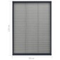vidaXL Mosquitera plisada para ventanas aluminio antracita 80x120cm vidaXL Mosquitera plisada para ventanas aluminio antracita 80x120cm