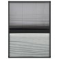 vidaXL Mosquitera plisada para ventanas aluminio con sombra 80x120 cm