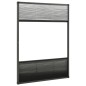 vidaXL Mosquitera plisada para ventanas aluminio con sombra 80x120 cm
