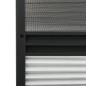vidaXL Mosquitera plisada para ventanas aluminio con sombra 80x120 cm