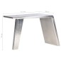 vidaXL Escritorio de ala de avión metal plateado 112x50x76 cm