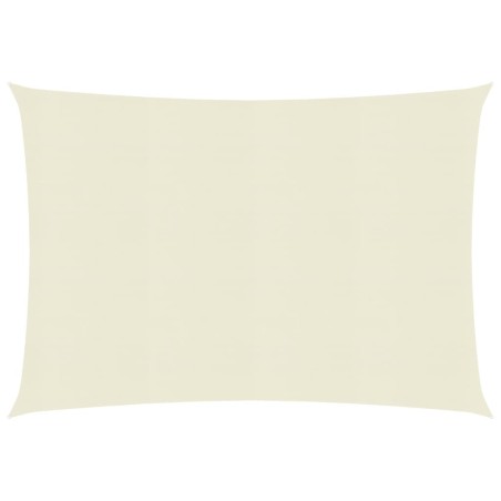 vidaXL Toldo de vela crema HDPE 160 g/m²  2,5x3,5 m 