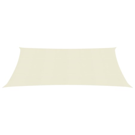 vidaXL Toldo de vela crema HDPE 160 g/m²  2,5x3,5 m 