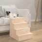 vidaXL Escalera para mascotas madera maciza de pino 40x49x47 cm vidaXL Escalera para mascotas madera maciza de pino 40x49x47 cm