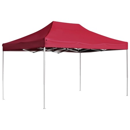 vidaXL Carpa plegable profesional de aluminio rojo vino tinto 4,5x3m