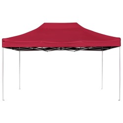 vidaXL Carpa plegable profesional de aluminio rojo vino tinto 4,5x3m