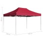 vidaXL Carpa plegable profesional de aluminio rojo vino tinto 4,5x3m vidaXL Carpa plegable profesional de aluminio rojo vino tinto 4,5x3m