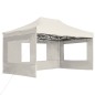 vidaXL Carpa plegable profesional con paredes aluminio crema 4,5x3 m vidaXL Carpa plegable profesional con paredes aluminio crema 4,5x3 m