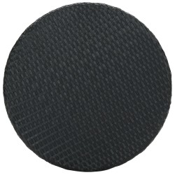 vidaXL Mesa de jardín de ratán sintético negro 60,5x106 cm