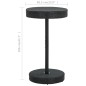 vidaXL Mesa de jardín de ratán sintético negro 60,5x106 cm vidaXL Mesa de jardín de ratán sintético negro 60,5x106 cm
