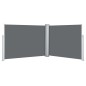 vidaXL Toldo lateral retráctil gris antracita 140x1000 cm vidaXL Toldo lateral retráctil gris antracita 140x1000 cm