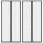 vidaXL Mosquiteras para puerta bloque magnético 2 uds negro 220x110 cm vidaXL Mosquiteras para puerta bloque magnético 2 uds negro 220x110 cm