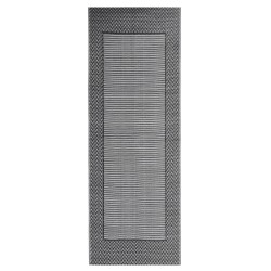 vidaXL Alfombra de exterior PP negro 80x150 cm