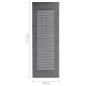 vidaXL Alfombra de exterior PP negro 80x150 cm