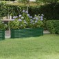 vidaXL Jardinera de acero con recubrimiento en polvo verde 152x40x36cm vidaXL Jardinera de acero con recubrimiento en polvo verde 152x40x36cm