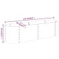 vidaXL Jardinera de acero con recubrimiento en polvo verde 152x40x36cm vidaXL Jardinera de acero con recubrimiento en polvo verde 152x40x36cm