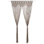 vidaXL Cortina de macramé algodón gris taupé 140x240 cm vidaXL Cortina de macramé algodón gris taupé 140x240 cm