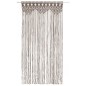 vidaXL Cortina de macramé algodón gris taupé 140x240 cm vidaXL Cortina de macramé algodón gris taupé 140x240 cm