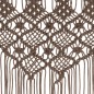 vidaXL Cortina de macramé algodón gris taupé 140x240 cm vidaXL Cortina de macramé algodón gris taupé 140x240 cm