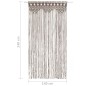 vidaXL Cortina de macramé algodón gris taupé 140x240 cm vidaXL Cortina de macramé algodón gris taupé 140x240 cm