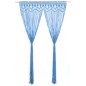 vidaXL Cortina de macramé algodón azul 140x240 cm vidaXL Cortina de macramé algodón azul 140x240 cm